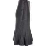 Women's Leather Fish Tail Skirt  Black: FISH SKIRT