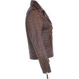 Women's Leather Biker Jacket Timber: 2741