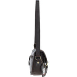 Ashwood Leather & Harris Tweed® Cloth Saddle Bag Brown/Mcload: TW-26-01-BM