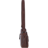 Ashwood Leather Men's Zip Crossbody Bag Chestnut: S-62