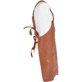 Unisex Cross Back Leather Apron Tan: APRON