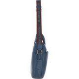 Brampton Leather Men's Laptop Bag Navy: 64547
