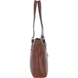 Elegant Shoulder Bag with Adjustable Straps 2 Tone Tan: 64562