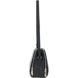 Real Leather Stylish Crossbody Bag Black: 62340