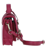 Stylish Ashwood Leather Small Satchel Bag Raspberry: Y-61