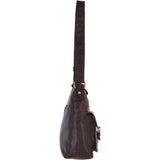 Vintage Two Pocket Leather Shoulder Bag Brandy – G21