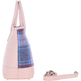 Ashwood Leather & Harris Tweed® Cloth Large Grab Bag Baby-pink/Pink: TW-64-15-BP