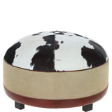 Luxurious Ashwood Leather Footrest/Stool Multi: M-18926