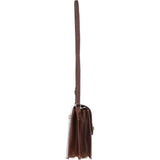 Ashwood Medium Leather Crossbody Bag Brown: V-81