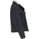Ashwood Faux Fur Biker Style Jacket Black: Jan