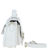 Stylish Ashwood Leather Large Satchel Bag White: Y-63
