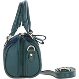Ashwood Leather & Harris Tweed® Cloth X-Small Barrel Bag Green/Watch: TW-60-18-GW