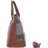 Ashwood Leather & Harris Tweed® Cloth Large Grab Bag  Tan/Mcload: TW-64-02-TM