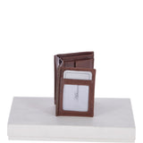 Crumble 4 Card, ID & Coins Bill Fold Wallet Tan : 1417 C