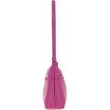 Sleek Luxe Leather Shoulder Bag Berry: Mourne