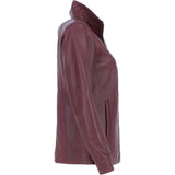 Ashwood Womens Leather Jacket Burgandy: awl 880