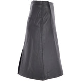 Women's Leather Pencil Skirt  Black : V2 Knee
