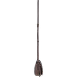 Ashwood Leather Crossbody Bag with Woven Details Brown: GV-63753