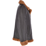 Soft Sheepskin Pilot Jacket Brown/ Dark Ginger: KE B3