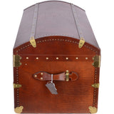 The Bridge Vintage Large Italian Vegetable Tanned  Leather Trunk Brown: 0088424 01