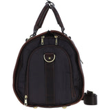 Premium Leather Holdall with Detachable Shoulder Strap Brown: pl-49