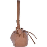 The Bridge Full Grain Small Italian Leather Shoulder Bag Havana Gold -  41466 79 2C NH
