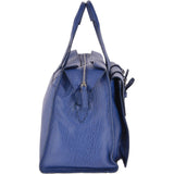 The Bridge Large  Italian Leather Large Work Bag French Blue/ruthenium : 70006 85 4Y NH
