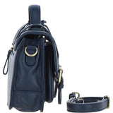 Stylish Ashwood Leather Large Satchel Bag Navy: Y-63