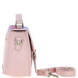 Ashwood Leather & Harris Tweed® Cloth Satchel Bag Baby-pink/Pink: TW-68-15-BP