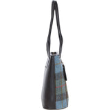 Ashwood Leather & Harris Tweed® Cloth Genuine Leather Shoulder Bag Brown/Mcload: TW-23-01-BM
