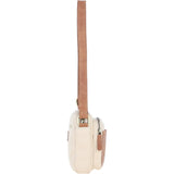 Fenland Canvas & Leather Crossbody Bag Tan/cream: FEN-751
