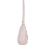 Leather Shoulder Bag with Zip & Magnetic Pocket Blush: Meath