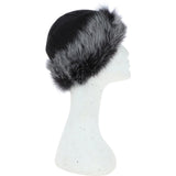 Ladies Luxury Sheepskin Long Hair Hat Black/Brissa: KB-496