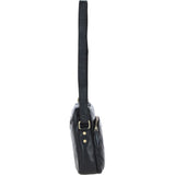 Mens Elegant Ashwood Leather Messenger Bag Black: T-79