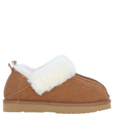 Fenland Ladies Sheepskin Shoes Tan: petra-shoes
