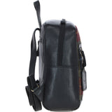 Authentic Ashwood Leather & Harris Tweed® Cloth Backpack Black/Green/Red: TW-28-07-BR