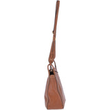 The Bridge Full Grain Italian Leather Shoulder Bag Havana Gold - 040715 1P 2C NH