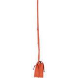 Ashwood Elegant Leather Crossbody Bag with Twist Lock Orange: Y-52