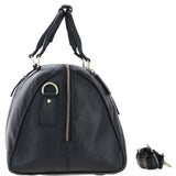Classic Leather Weekend Bag Black: Q-46