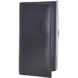 Vegetable Tanned Note, Coin & 8 Card Envelope Purse Black: V-63