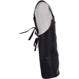 Unisex Cross Back Leather Apron Black: APRON