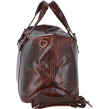 Large  Leather Weekend Vintage Travel Bag Vintage Tan : Oliver