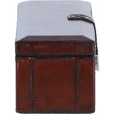 Ashwood Luxury Leather Triple Watch & Bracelet Storage Box Chestnut: LF-120