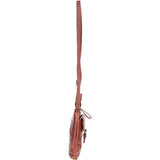 Compact Leather Phone Bag with Adjustable Strap and Brass Hardware Bridge: tl-002