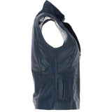 Leather Gilet Navy: FO-GILLET 2