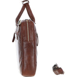 Classic Leather Laptop Bag Chestnut: Q-44