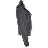Short Biker Jacket Black: MAJESTIC
