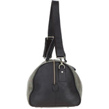 Ashwood Leather & Harris Tweed® Cloth Large Holdall Brown/Green: TW-47-09-BG
