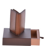 Vegetable Tanned Leather Classic Multi Card Holder Wallet Tan : 1992