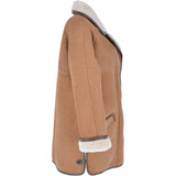 Women's Sheepskin Coat Biscuit Tan: KB 265